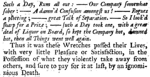 blackbeard, defoe on drinking