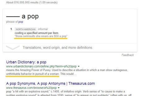 a pop