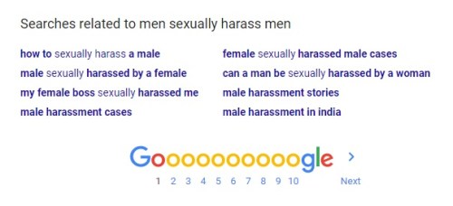male harassment